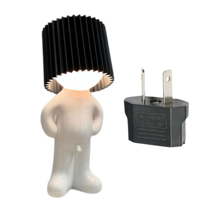 Fun table lamp with naughty switch