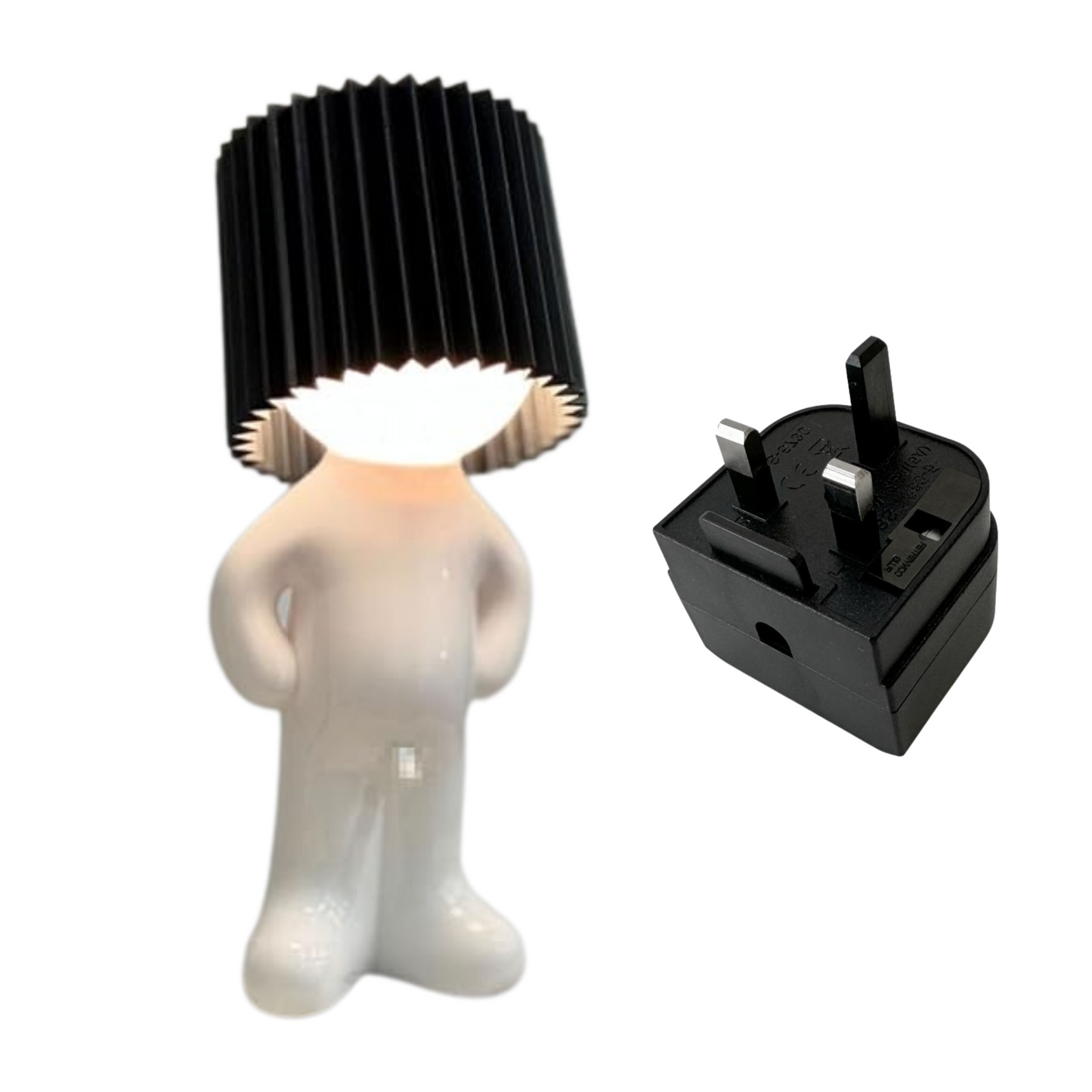 Fun table lamp with naughty switch