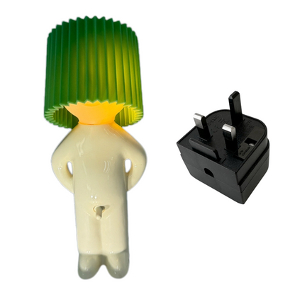 Fun table lamp with naughty switch