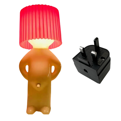 Fun table lamp with naughty switch