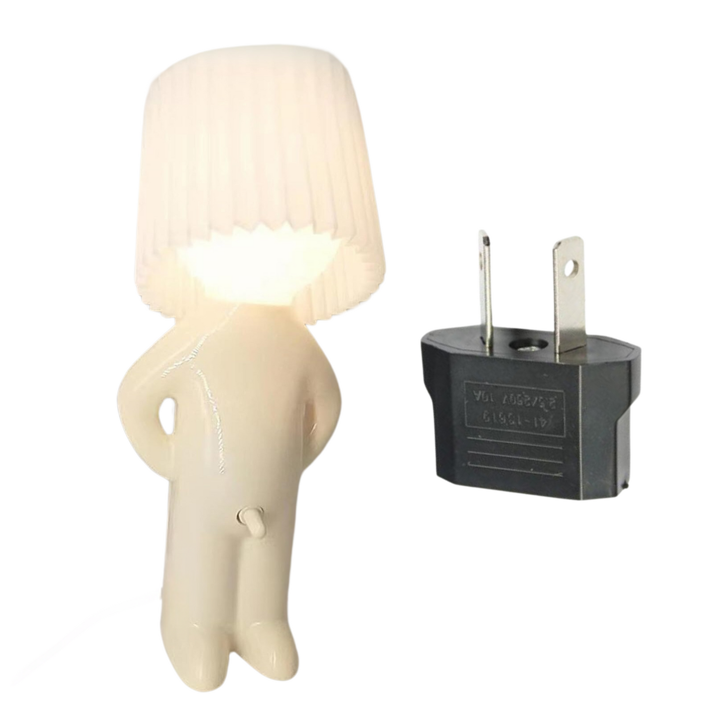 Fun table lamp with naughty switch