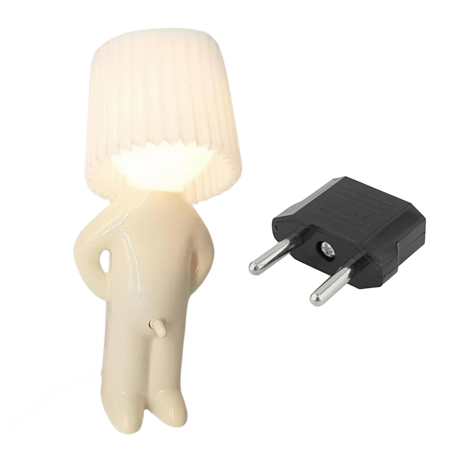 Fun table lamp with naughty switch