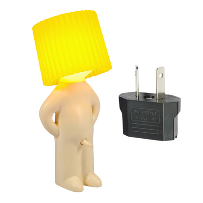 Fun table lamp with naughty switch