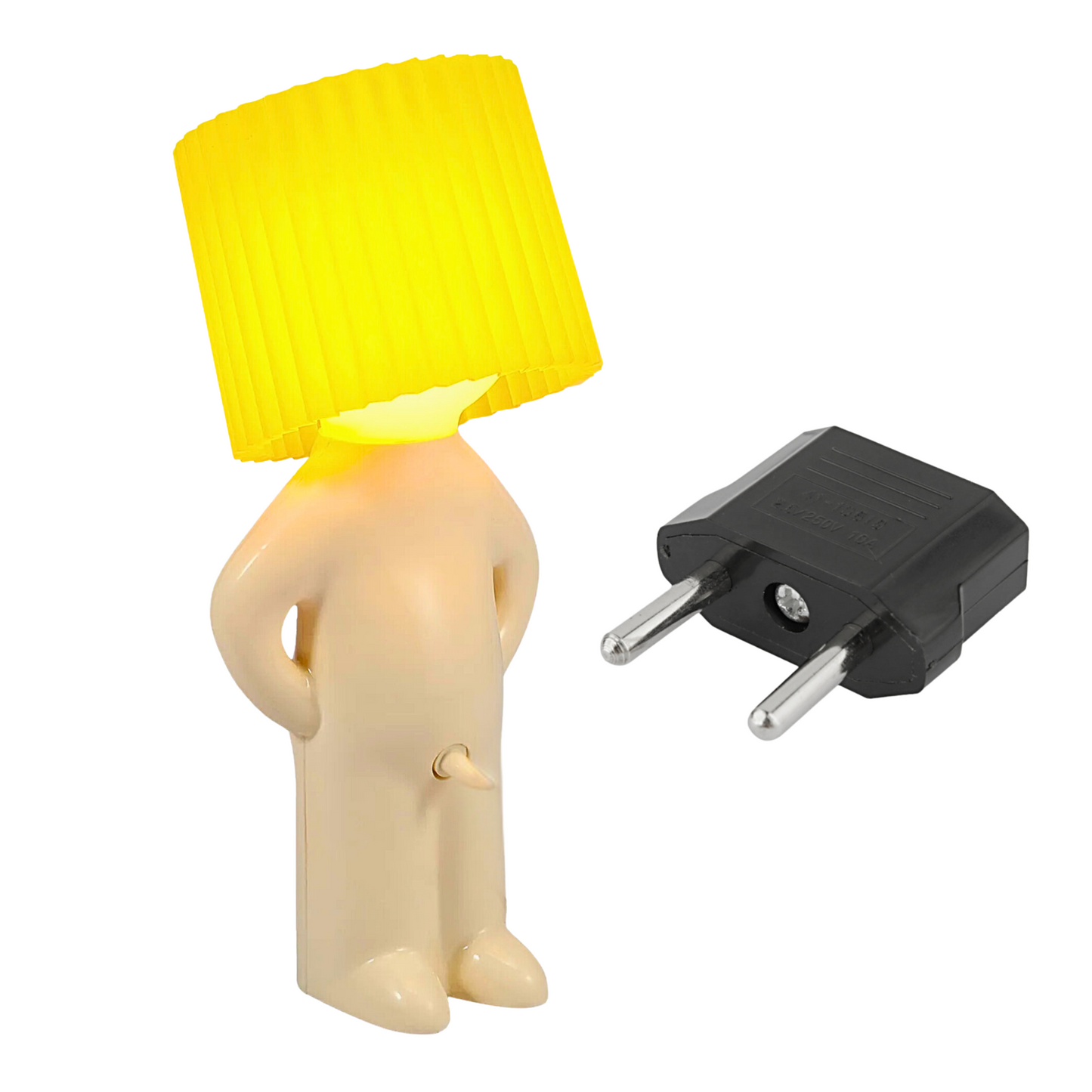 Fun table lamp with naughty switch