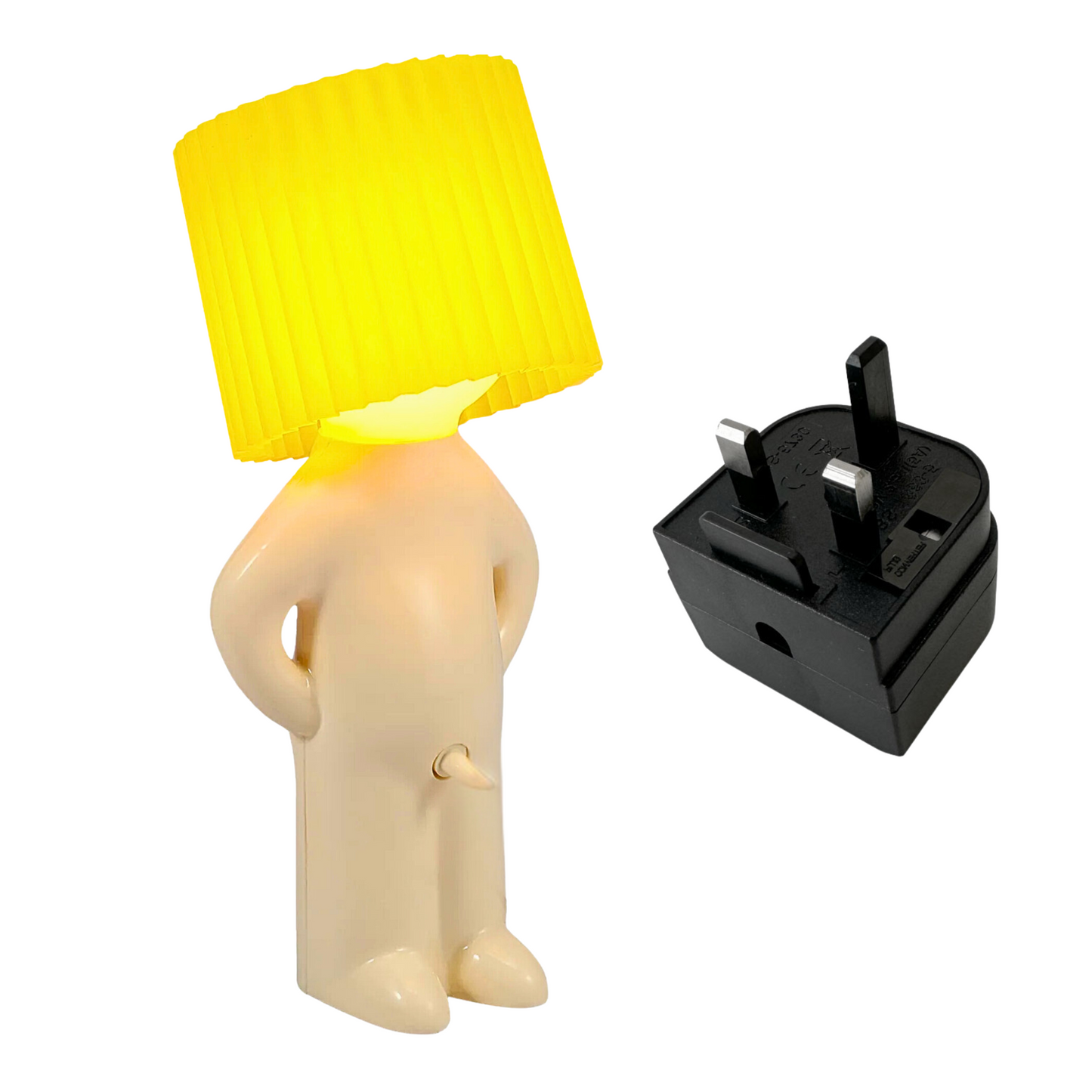 Fun table lamp with naughty switch