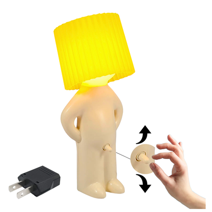 Fun table lamp with naughty switch